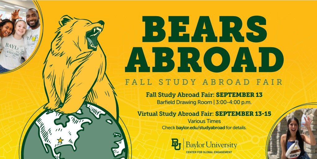 Flyer for the Fall 2022 Study Abroad Fair.