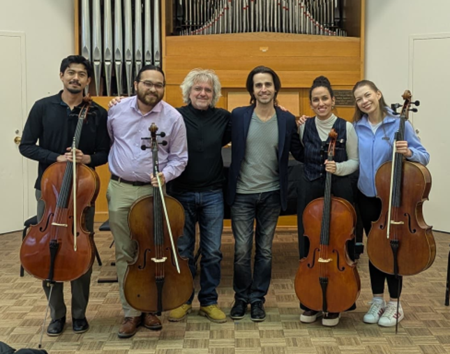 Cellist visit.