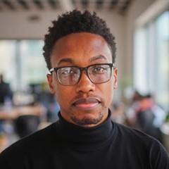 A head shot of Joshua Jonas, an international student from Antigua and Barbuda.
